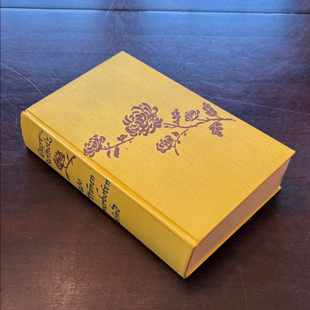 Yellow Floral Hardcover Book